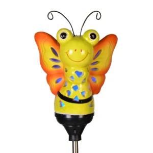 Solar LED Hand-Painting Ceramic Garden Pluggable Unit