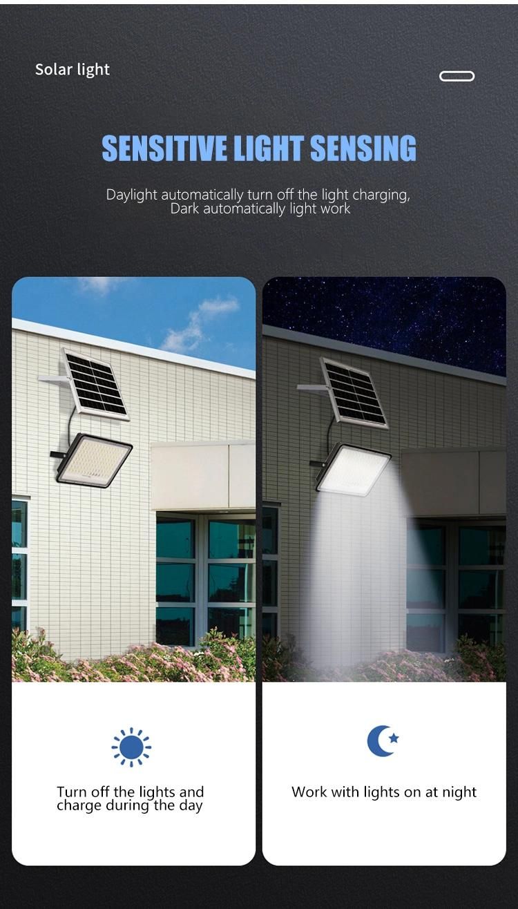 Waterproof Solar Light COB LED Light Wall Light Lamp Solar 200 LED Garden Solar Flood Light