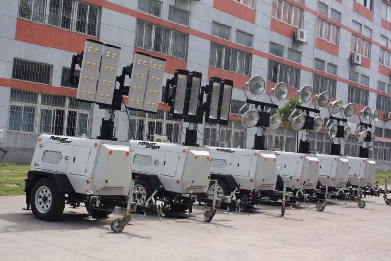 120L Construction Hydraulic Mobile Diesel Generator Light Tower