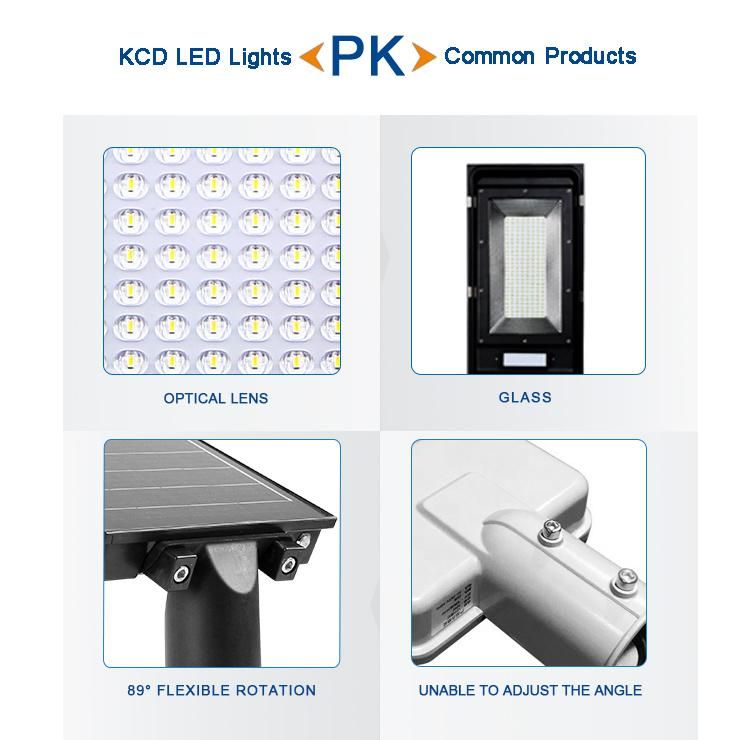 High Lumen IP65 6000K 100W 150W 200W Split Integrated Solar Panel Power Streetlight All in One LED Solar Street Light