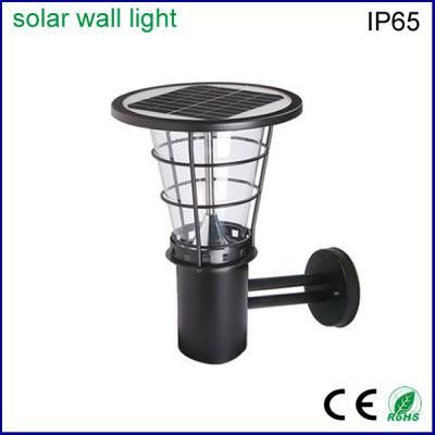 Rechargeable 5W Remote Control Solar Powered Outdoor Wall Light LED Solar Light Wall with Warm+White LED Light