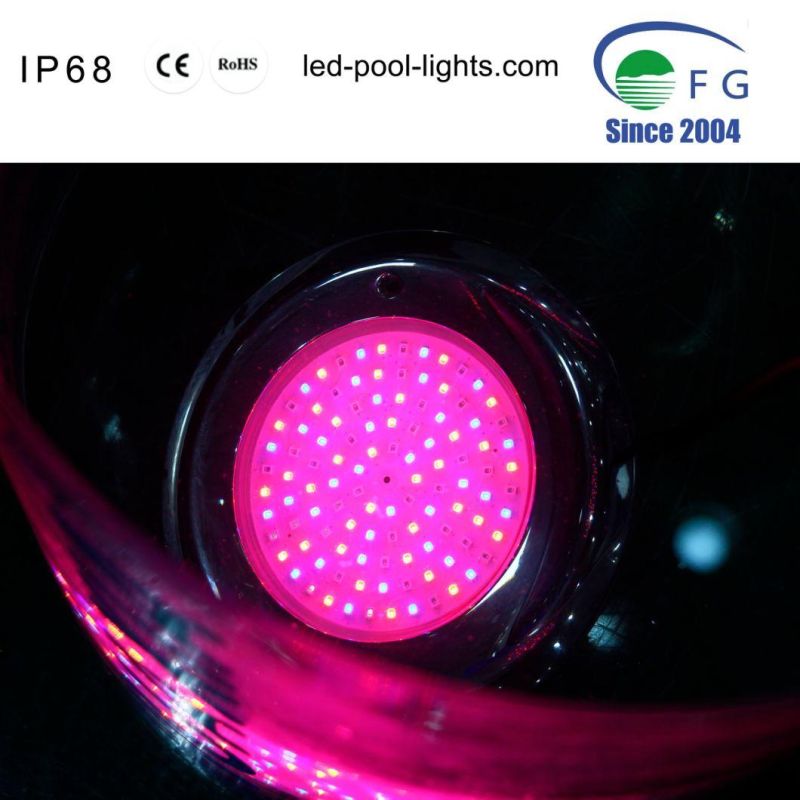 New All-in-One Resin Filled 316 Stainless Steel 6-35W RGB Swimming Pool LED Underwater Light