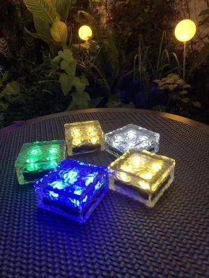 Novelty LED Glow Ice Cubes Color Changing Cup Light Without Switch Flashing Lamps Wedding Party Decoration