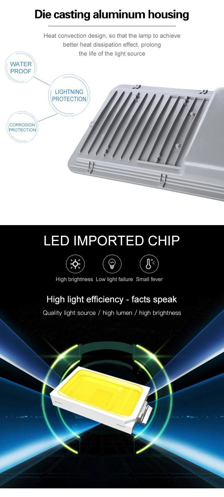Remote-Controllable Semi-Integrated 150W Solar LED Street Light