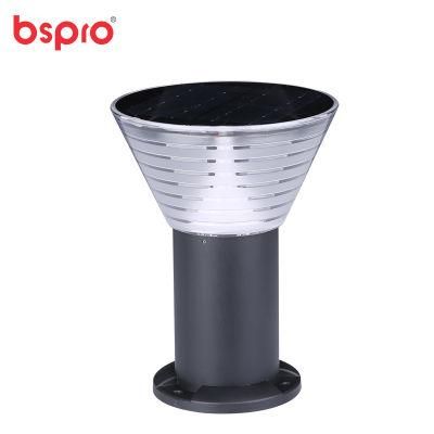 Bspro Low Voltage Smart Lights Waterproof Outdoor Aluminum Solar Powered LED Garden Light