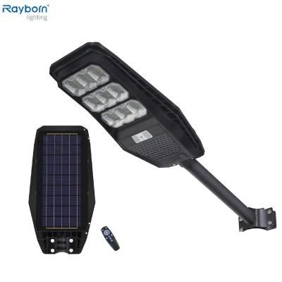LED Solar Floodlight Outdoor Detector Solar LED Wall Light for IP65 Parking Lot Pathway Yard Road and Garden Street Light