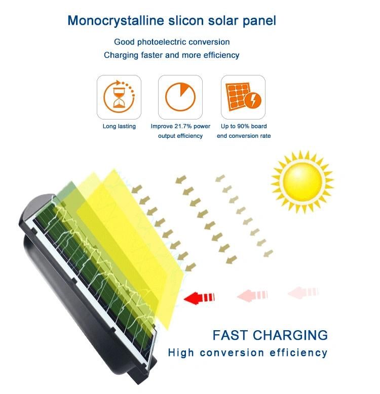 Best Aluminum Alloy Integrated COB High Power All in One Street Light Solar Power 100W 300W with Solar Panel