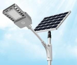 30W CE CB Certificated IP65 Waterproof Cold Resistance LED Solar Street Light with Lithium Battery