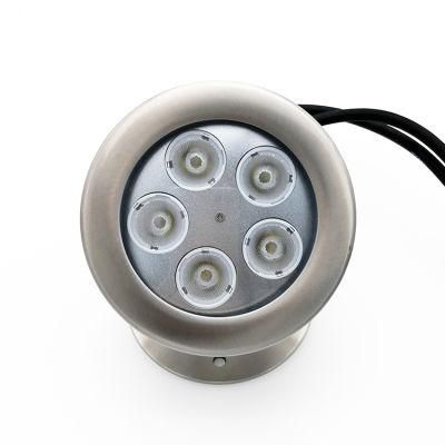 5X4w IP68 Stainless Steel LED Underwater Spotlights Swimming Pool Light