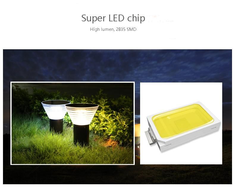 Die-Casting Aluminum Outdoor Lawn Landscape LED Solar Light Garden