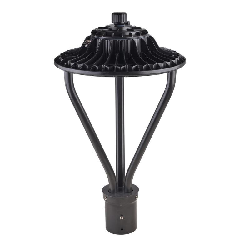 ETL Dlc CCT Tunable LED Post Top Light Fixture Supplier 30W 50W 75W 100W Outside Lamp Post Tops