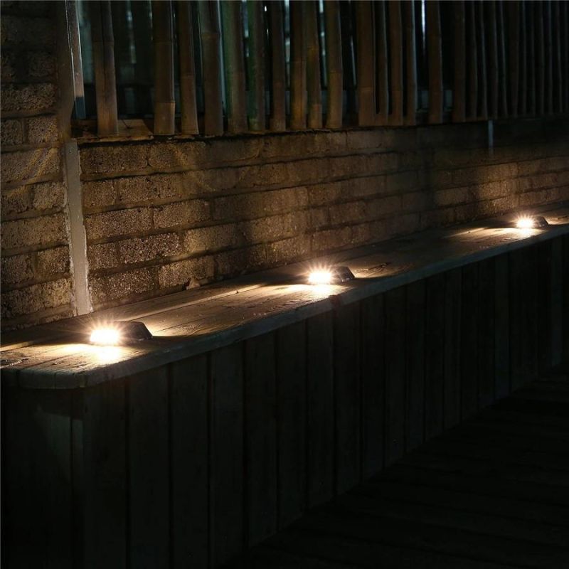 LED Solar Driveway Light/Solar Deck Light/Outdoor Waterproof Dock Lighting/Solar Pathway Stair Light