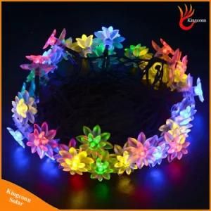 6m 30LEDs Fairy Lotus Flower LED Solar Christmas String Lights
