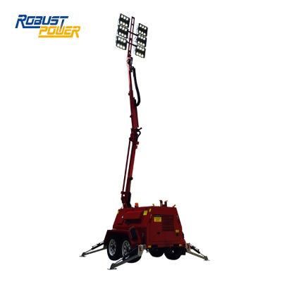 Australia Standard 10m LED Flood Light Tower Generator Floodlights