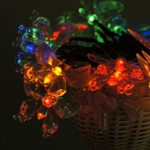 Beautiful Solar Butterfly Pendant Light 4.8m 20LED for Festival Decoration