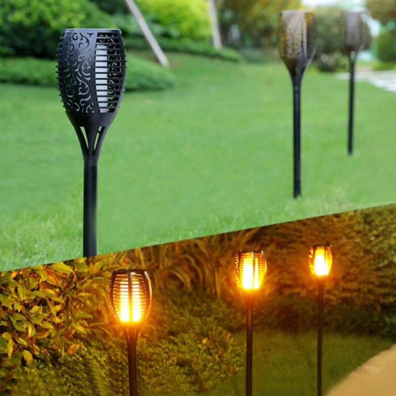 Waterproof Outdoor Landscape LED Solar Lawn Light Pathway Garden Lamp Decor Hollow out Modern Style