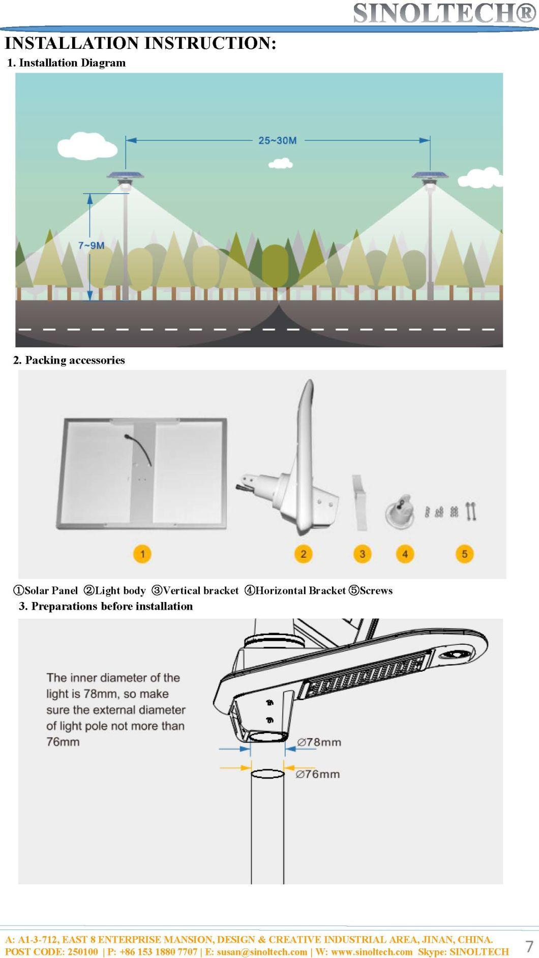 60W Elite G02 Series LED Solar Powered LED Street Light (G02-60W)