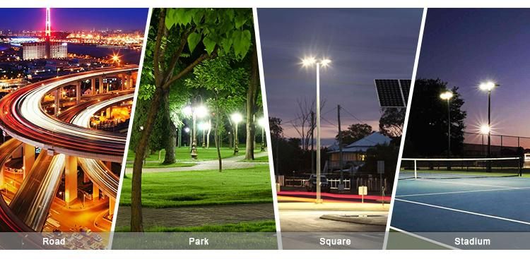 Parking Lot Area Lighting Aluminium Alloy Energy Saving IP67 30W 60W 100W Outdoor LED Solar Street Light