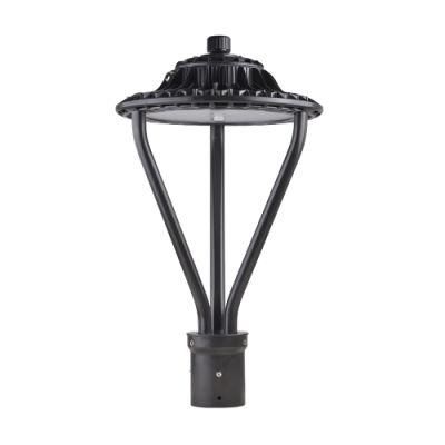 ETL Dlc CCT Tunable LED Post Top Light Fixture Supplier 30W 50W 75W 100W Outside Lamp Post Tops