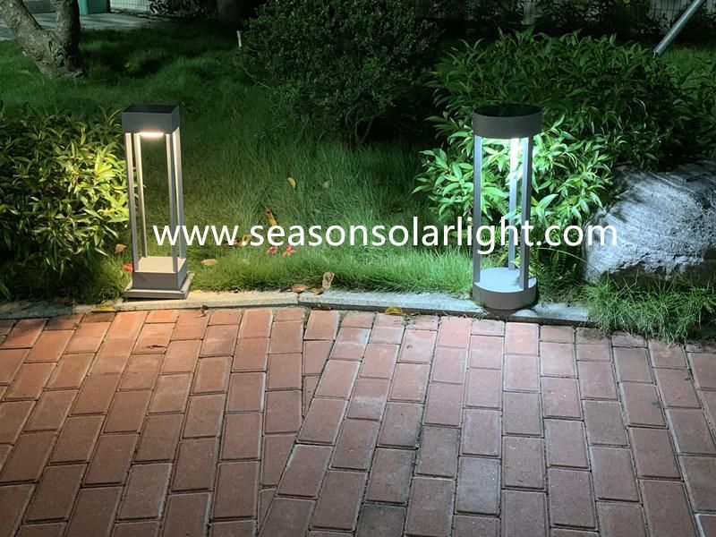 New Square Solar Power Lighting Fixture Pathway LED Outdoor Solar Garden Light with LED Light