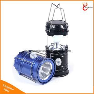 Portable Rechargeable Collapsible LED Flashlight Solar Camping Lantern for Emergency Tent Outdoor Lighting