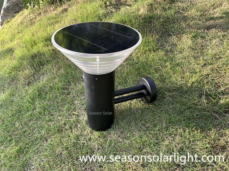 Smart Remote Control Wall Lighting Outdoor Solar Lamp Wall Mount Install IP65 with Warm+White LED Light