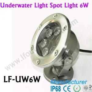 6W IP68 Recessed Stainless Steel LED Underwater Light