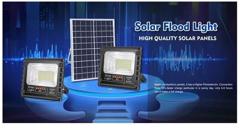 High Quality Waterproof IP67 25W 40W 60W 80W 100W 200W 300W Outdoor Wall Solar Reflector Solar LED Flood Garden Lights