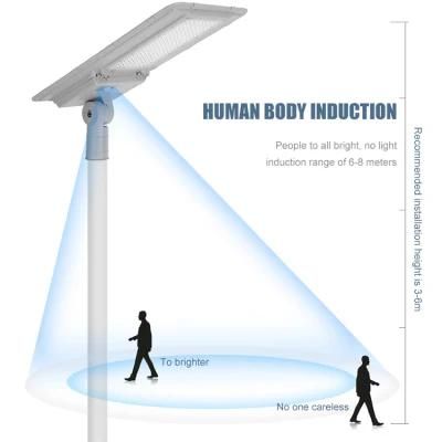 China Hot Sell Integrated SMD Outdoor Waterproof IP65 60W 80W 100W 150W 180W 200W All in One Solar LED Street Light