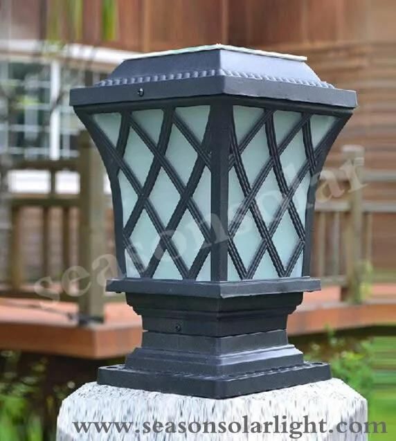 Factory Supply Bright LED Outdoor Lighting Garden Main Gate Solar Fence Light with Double LED Lights