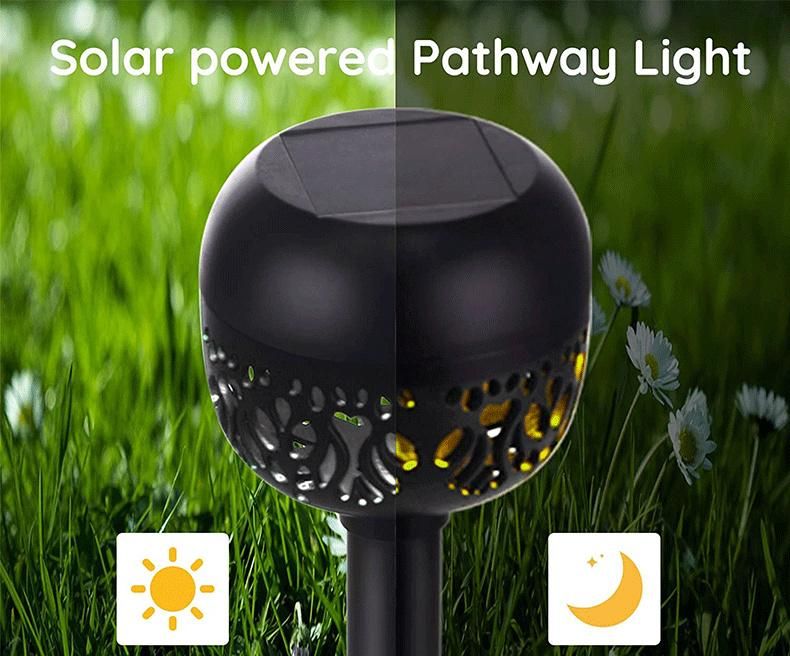 Solar Powered Pathway Lights Dual Light Modes Landscape Path Lights Solar Path Lights Outdoor Waterproof LED Lighting for Lawn Driveway Garden Yard Landscape