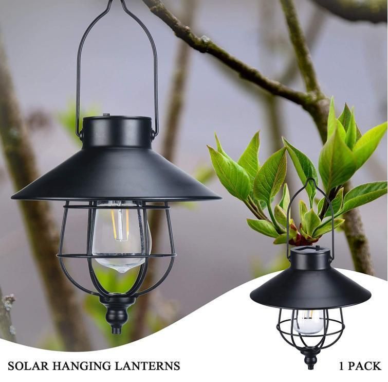 Outdoor Solar Tungsten Light Hanging Light Garden Courtyard Camping Light