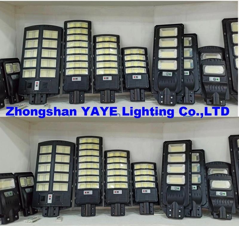 Yaye 2022 Hottest Sell 150watt All in One Solar LED Street Road Wall Garden Light with Remote Controller/Radar Sensor 500PCS Stock Each Watt