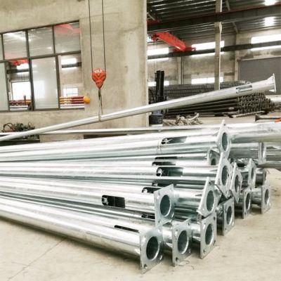 Outdoor Lighting Q345 S355 Pipe Galvanized Ral Coating Steel Pole