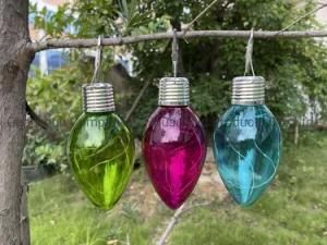 Solar Hanging Light Color Solar LED Plastic Light for Decoration