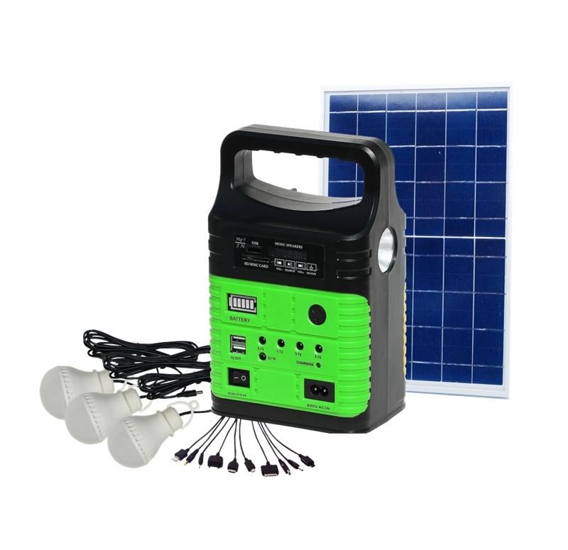 Household Appliance Solar Generator Solar Power System with 3W Solar Light *FM Radio Solar Light