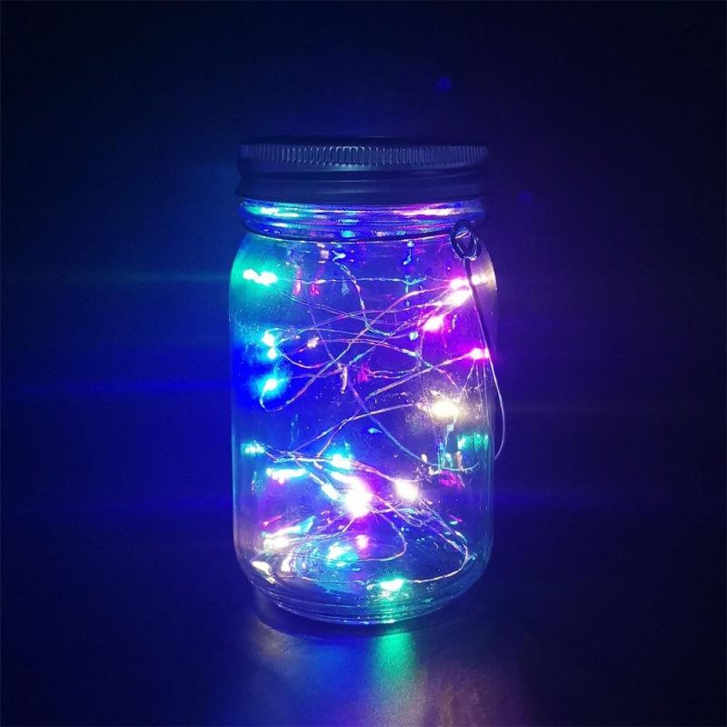 Fairy Tale Retro Christmas Simulation Star Firefly LED Copper Wire Fairy Light String Solar