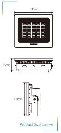 New Design LED Floodlight Solar Powered Outdoor Street Garden Light 36W