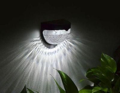 Warm White Mono Solar Panel Wall Lamp LED Mini Solar Fence Wall Light for Backyard Garden