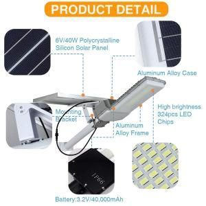 300W LED Solar Street Lights, Solar Street Lights Outdoor Dusk to Dawn with Remote Control Solar Security Light for Yard, Garden, Pathway