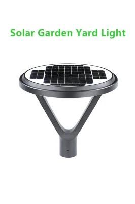 New Modern Round Style Post Top Lantern Outdoor Pathway Solar LED Solar Garden Light with LED Light