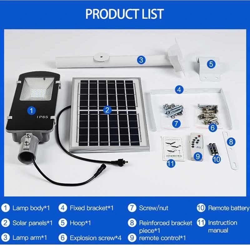 50W 100W Waterproof Solar Street Light