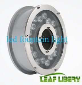 DC12V IP68 Stainless Steel ED Fountain Small Underwater LED Ring Light for Fountain Light, Pond Light, Pool Light