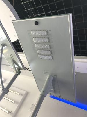 Cast Aluminum IP65 Integrated Solar Glass Brick LED Street Light