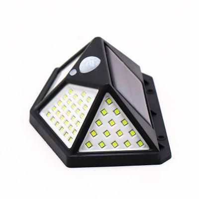 Goldmore 100 LED Solar Wall Motion Sensor Light with 270 Wide Angle IP65 Waterproof Solar Security Lights