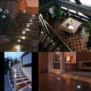SMD2835 DC12V 0.4W Patio LED Decks Light Stainless Steel IP67 LED Outdoor Lighting Underground Lamps
