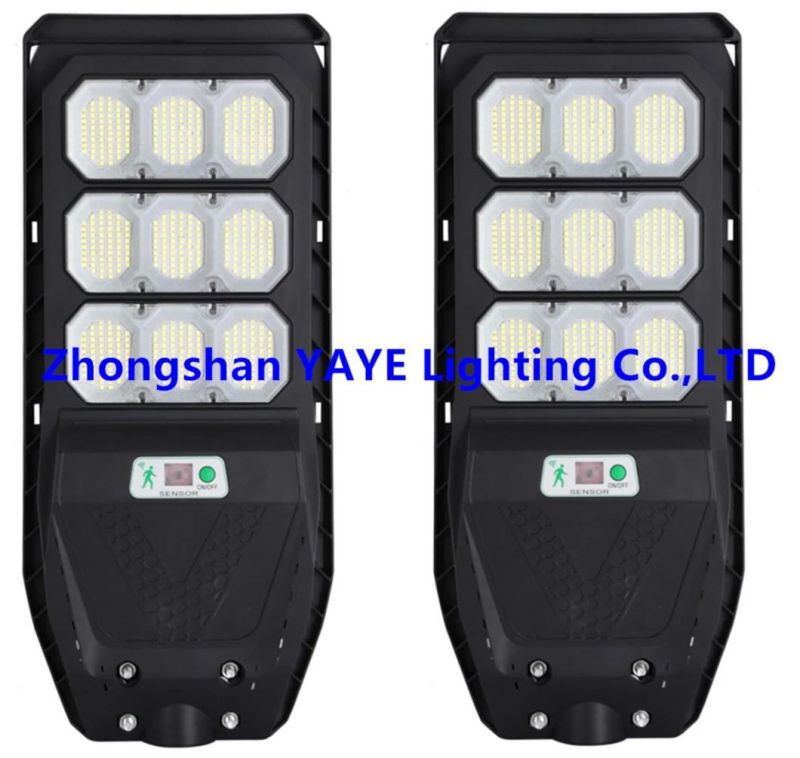 Yaye Factory Price Outdoor IP66 Waterproof 300W/400W/500W High Brightness All in One LED Solar Street Light with 1000PCS Stock