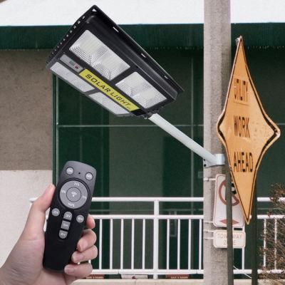 80W Telescopic Pole Integrated Solar Street Light High Power Outdoor Home Human Body Induction Garden Light