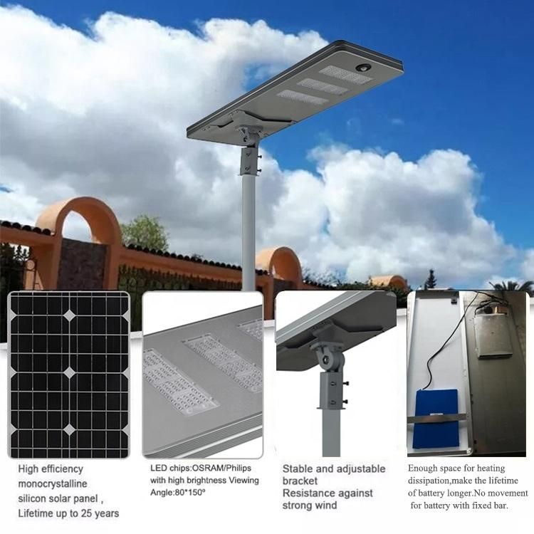 20-200 Watts Integrated All in One LED Solar Street Light Solar Power Trailer