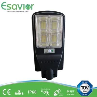 Esavior 60W Solar Powered All in One LED Solar Street Light for Residential/Roadway/Garden/Wall Lighting